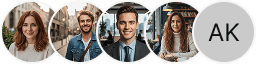 Multiple investor profile avatars on Sen Nganloi trading review block